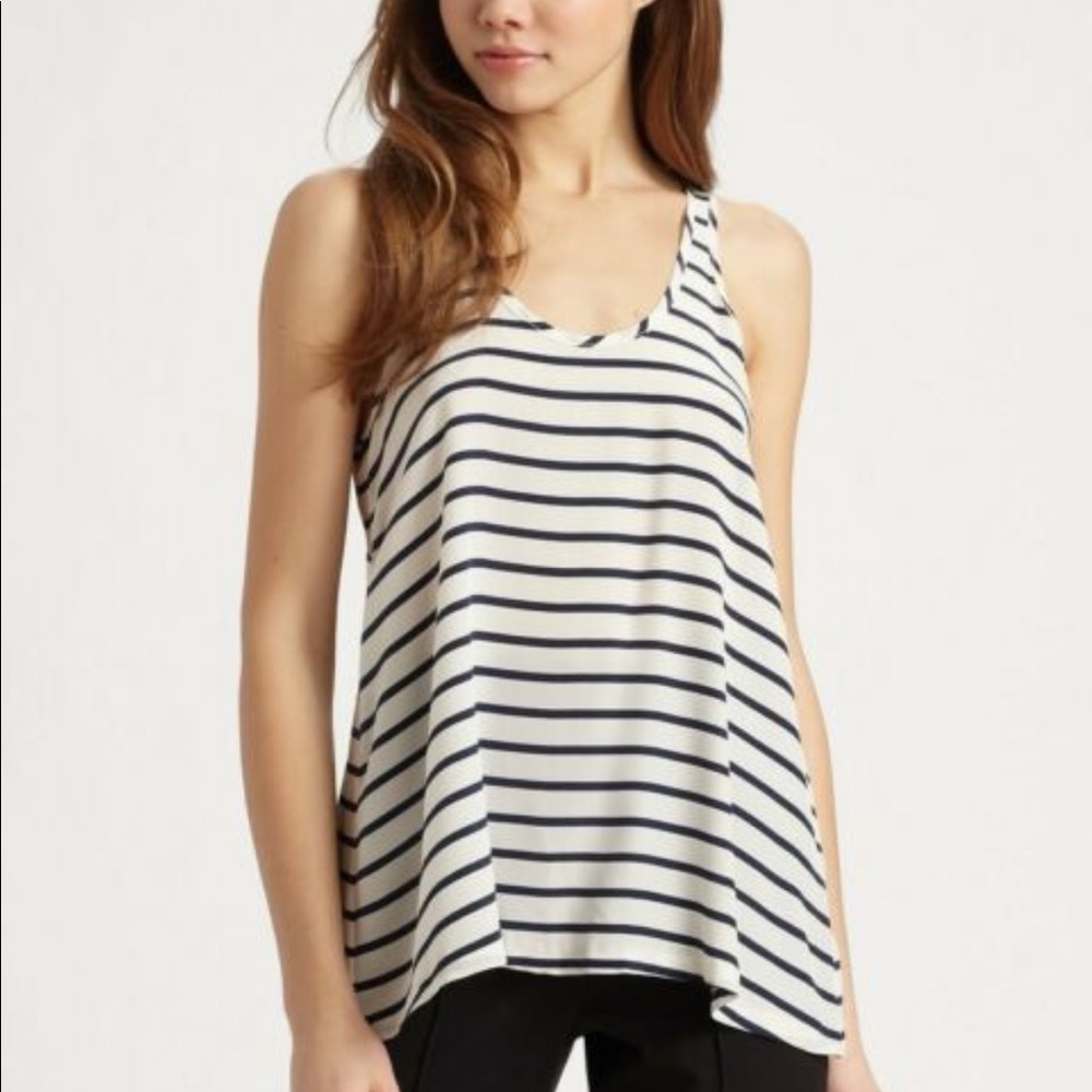 Theory 100% Striped Tank (Damaged)